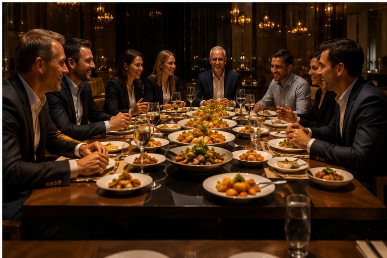 Private business dinner in Dubai