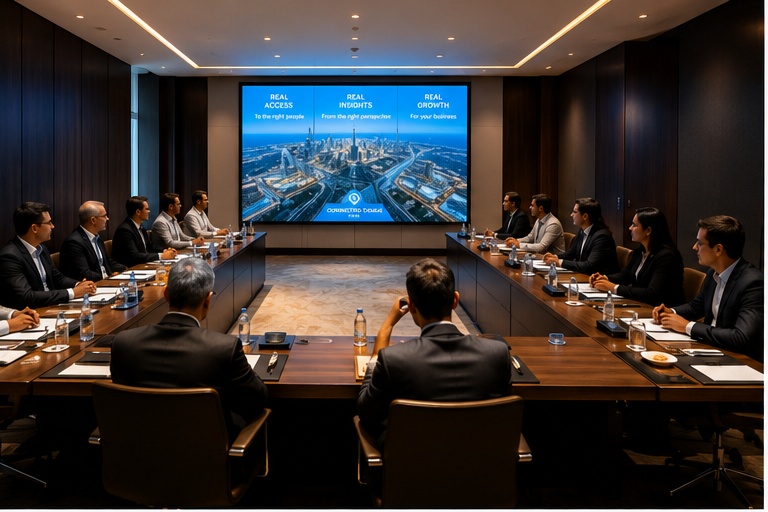 Private executive business meeting in Dubai